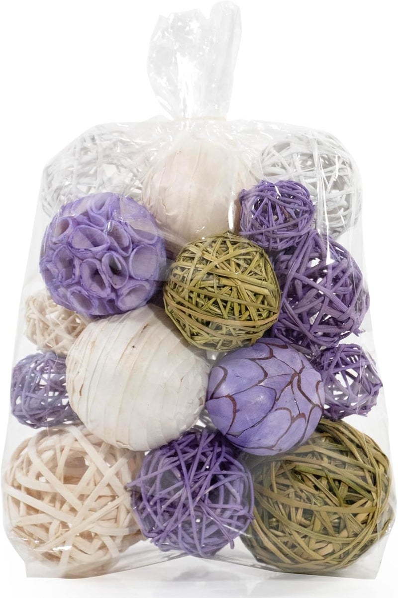 ANDALUCA Decorative Balls Bag Bowl Filler Home Decor (Lavender) - Image 2